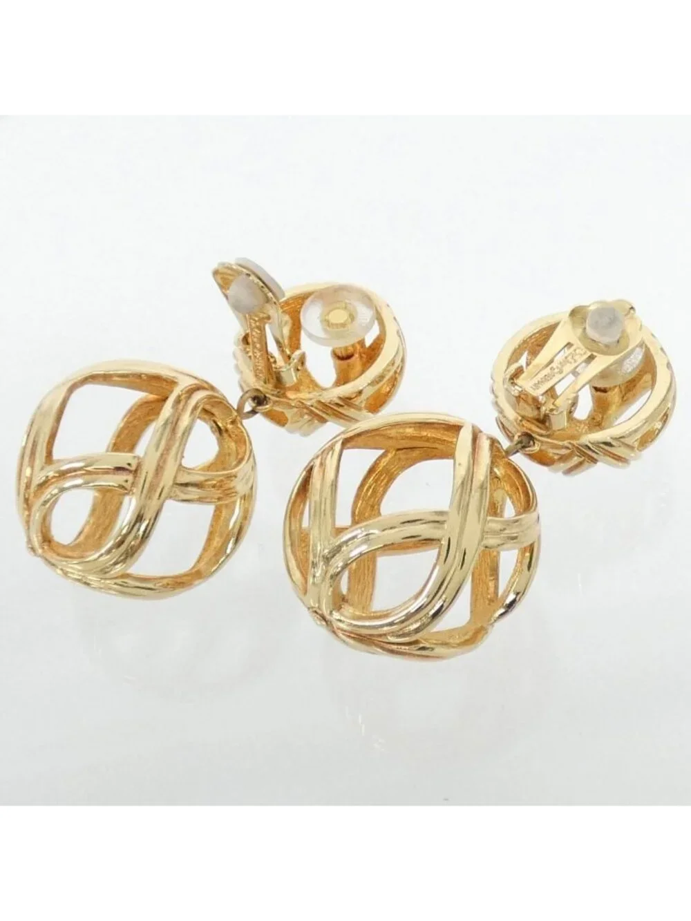 Dior Vintage Earrings Gold